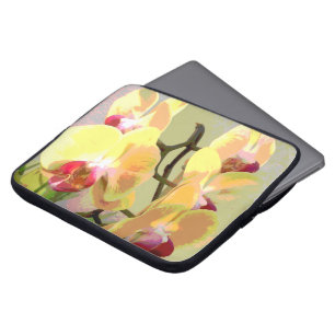 Yellow Orchids in the afternoon sun Laptop Sleeve