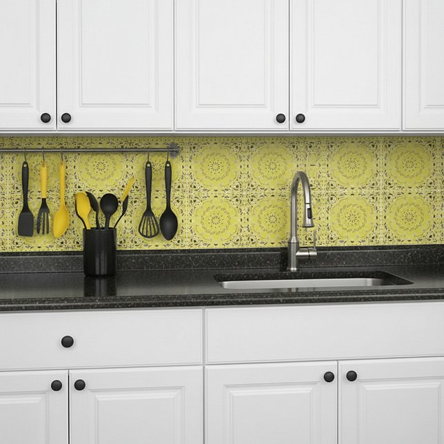 Yellow oriental design tile (Creator Uploaded)