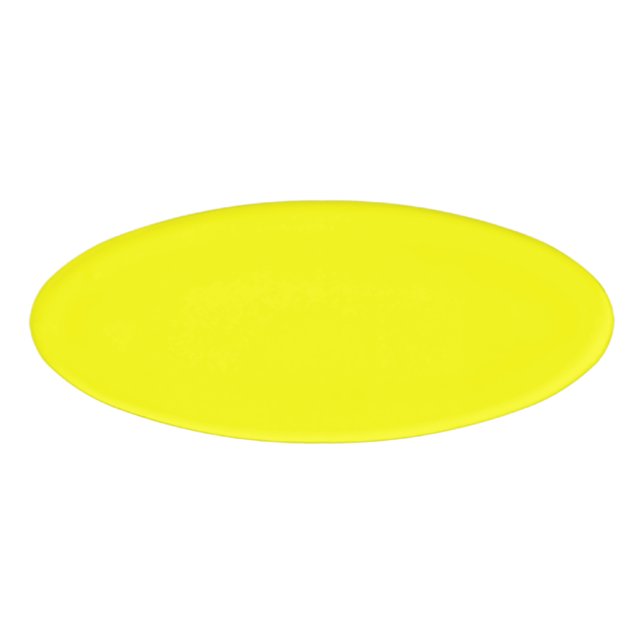 Yellow Oval Name Tag (Front)