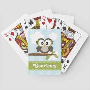 Yellow Owl Bicycle® Playing Cards