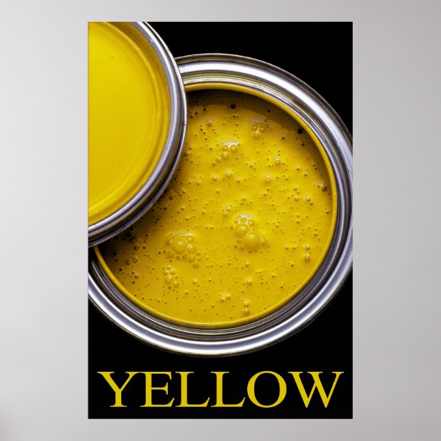 Yellow paint poster (Front)