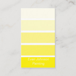 Yellow Paint Sample Business Card
