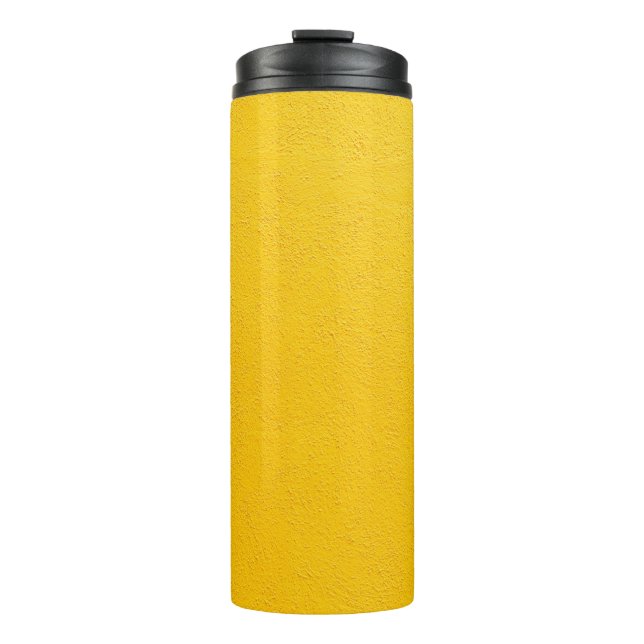 Yellow painted wall thermal tumbler (Front)