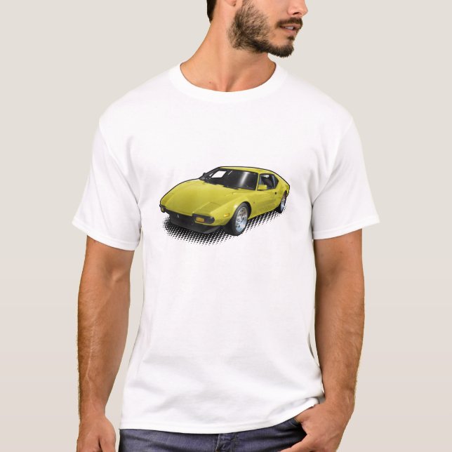 Yellow Pantera on White T-Shirt (Front)