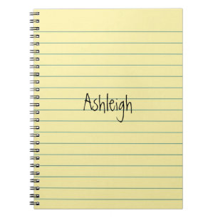Yellow Paper Spiral Notebook