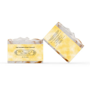 Yellow Parchment Paper Style Soap Band / Label