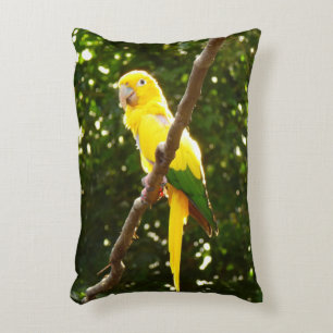 Yellow Parrot Decorative Cushion
