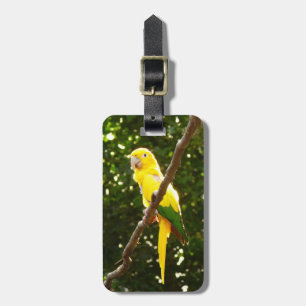Yellow Parrot Luggage Tag