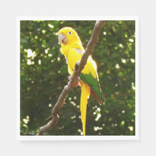 Yellow Parrot Napkin