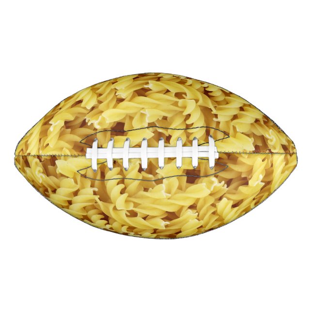 YELLOW PASTA FOOD PATTERN FOOTBALL (Front)