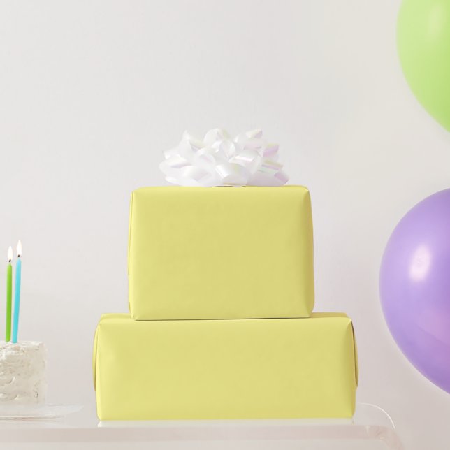 Yellow Pastel  Wrapping Paper (Party Gifts)