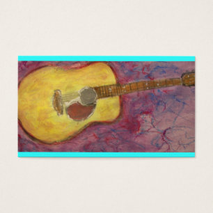 yellow patina acoustic guitar