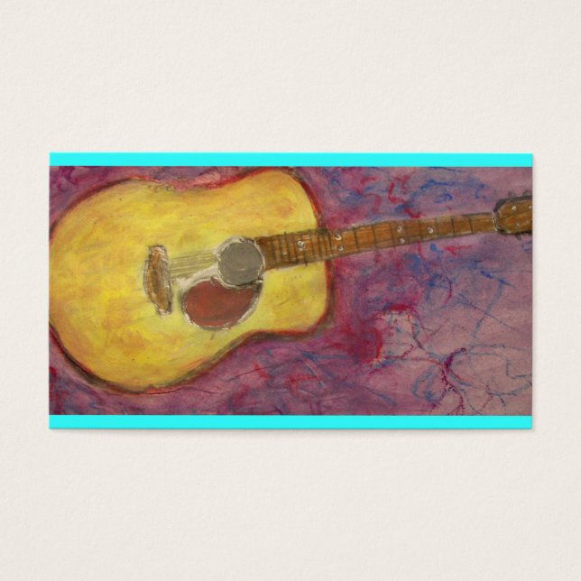 yellow patina acoustic guitar (Front)
