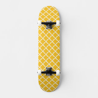 Yellow Pattern Skateboard