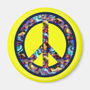 Yellow Peace Magnet