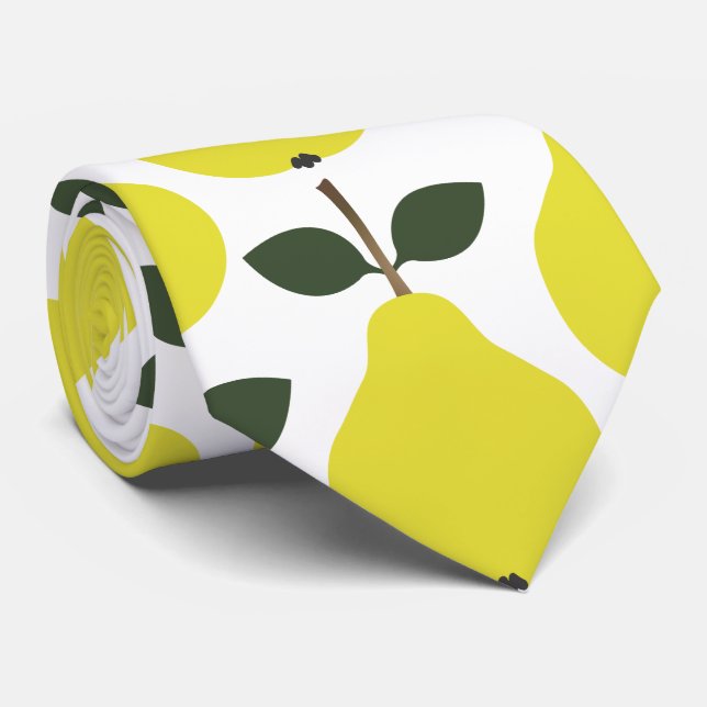 Yellow Pear Tie (Rolled)