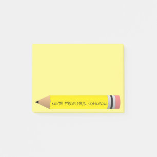 Yellow Pencil Post-it Notes