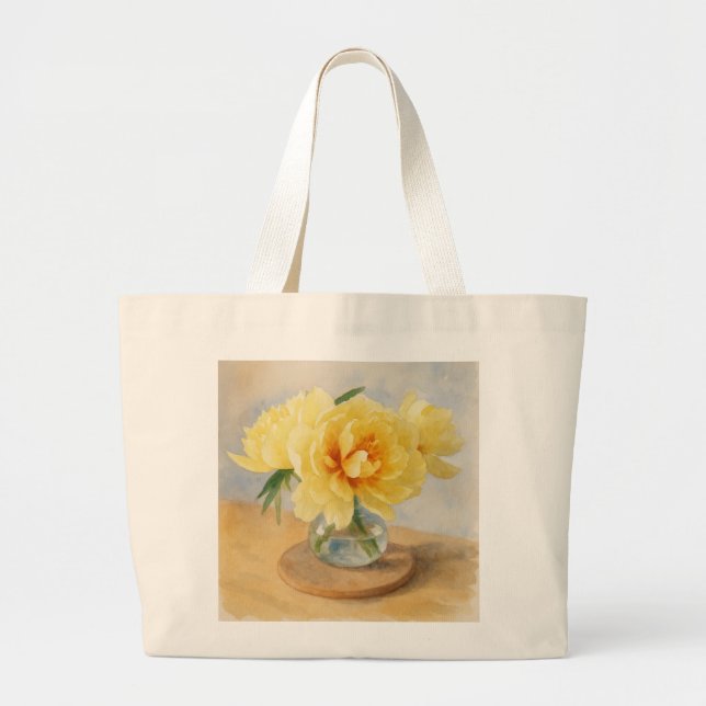 Yellow Peonies - Tote Bag (Front)