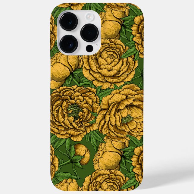 Yellow peony bouquet Case-Mate iPhone case (Back)