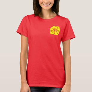 Yellow Peony Flower T-Shirt