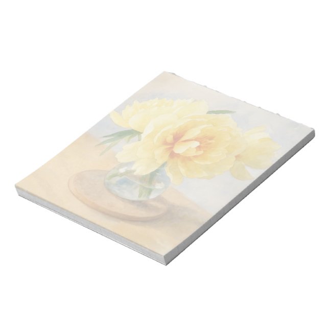 Yellow Peony - Note Pad (Rotated)