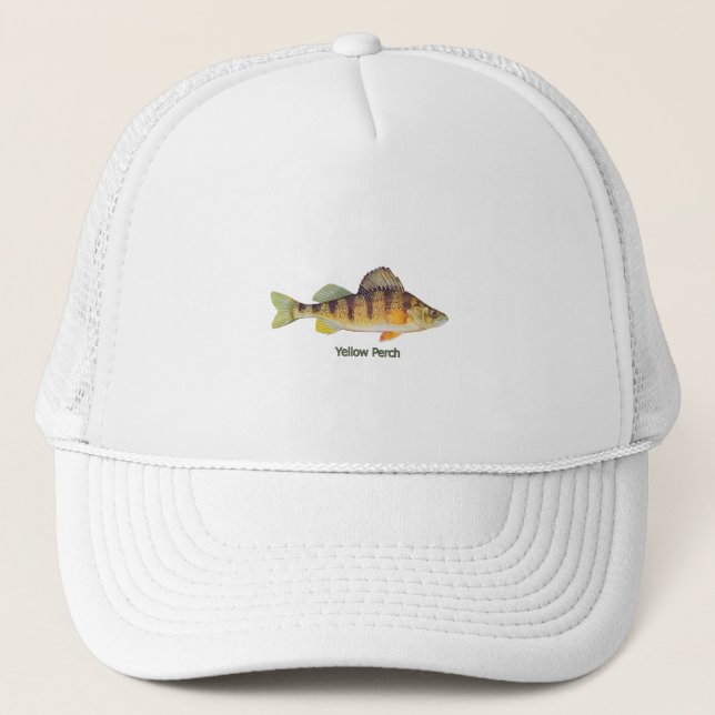 Yellow Perch (titled) Trucker Hat (Front)