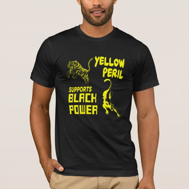 Yellow Peril Supports Black Power T-Shirt (Front)