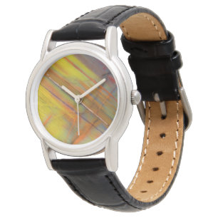 Yellow Petrified Wood Watch