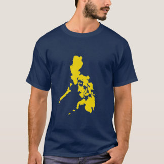Yellow Philippine Map T-Shirt