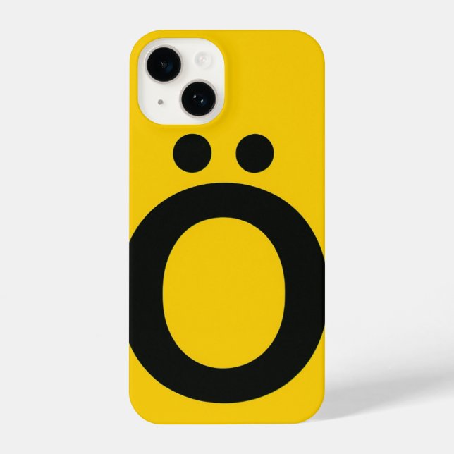 Yellow Phone Case with Trendy Moda (Back)