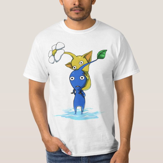 yellow pikmin,blue pikmin T-Shirt (Front)