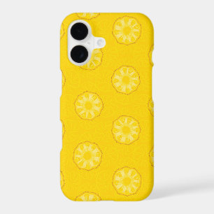 Yellow Pineapple Slices Pattern