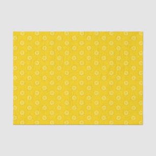 Yellow Pineapple Slices Pattern Tissue Paper
