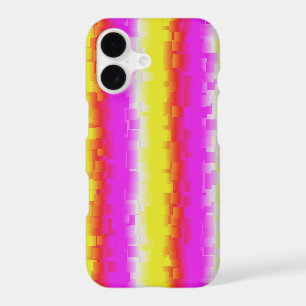 Yellow Pink Artdeco Rainbow Stripes