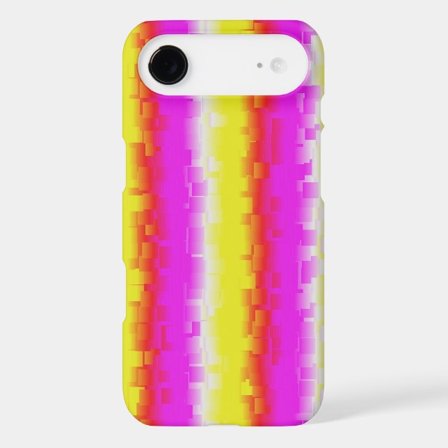 Yellow Pink Artdeco Rainbow Stripes (Back)