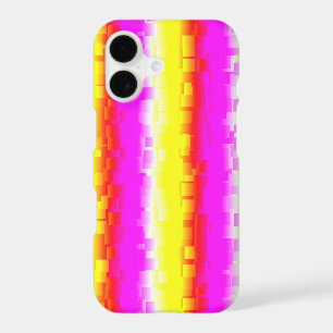 Yellow Pink Broken Glass Rainbow Stripes
