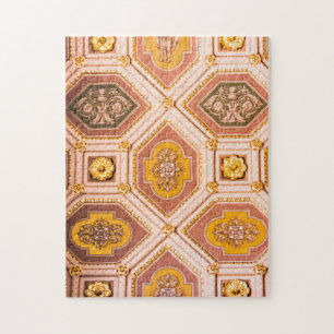 Yellow Pink Hungarian Abstract Ceiling Photograph Jigsaw Puzzle
