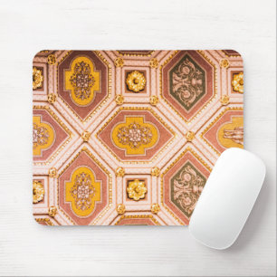 Yellow Pink Hungarian Architecture  Mouse Pad