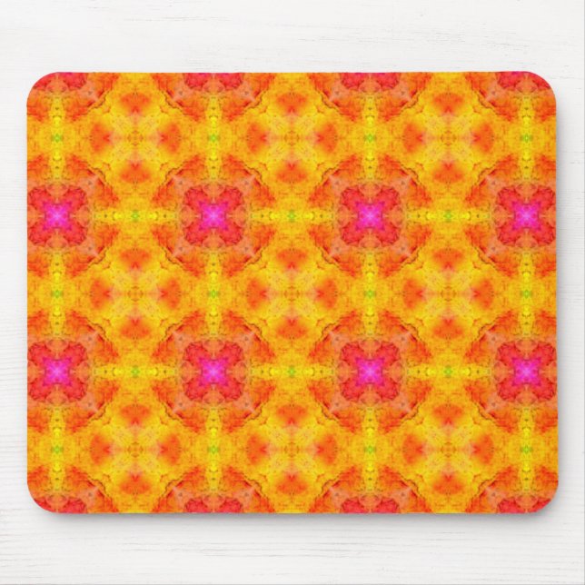 Yellow Pink Mausepad Mouse Pad (Front)