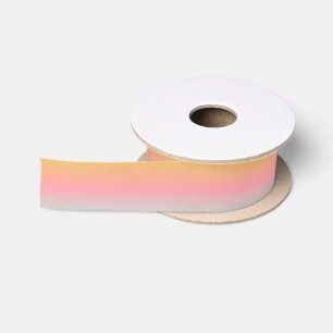 yellow pink pastel sunset gradient colours satin ribbon