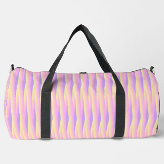 Yellow pink purple sticks duffle bag