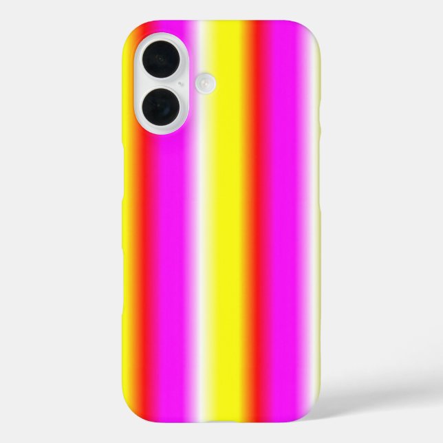 yellow pink rainbow stripe Case-Mate iPhone case (Back)