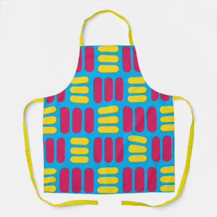 Yellow Pink Stripes Apron