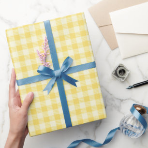 Yellow Plaid - Bright Chequered Gift Wrap