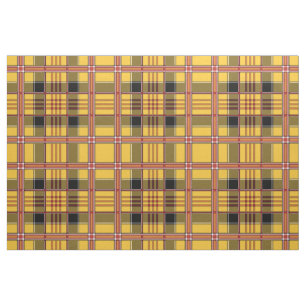 yellow plaid fabric