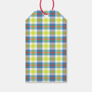 Yellow Plaid Gift Tags