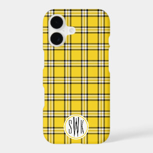 Yellow Plaid Monogram