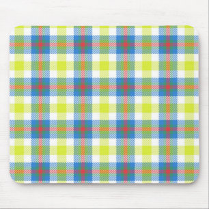 Yellow Plaid Mousepad