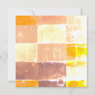 Yellow Plaid Peach  Announcement