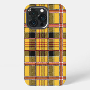 yellow plaid phone case